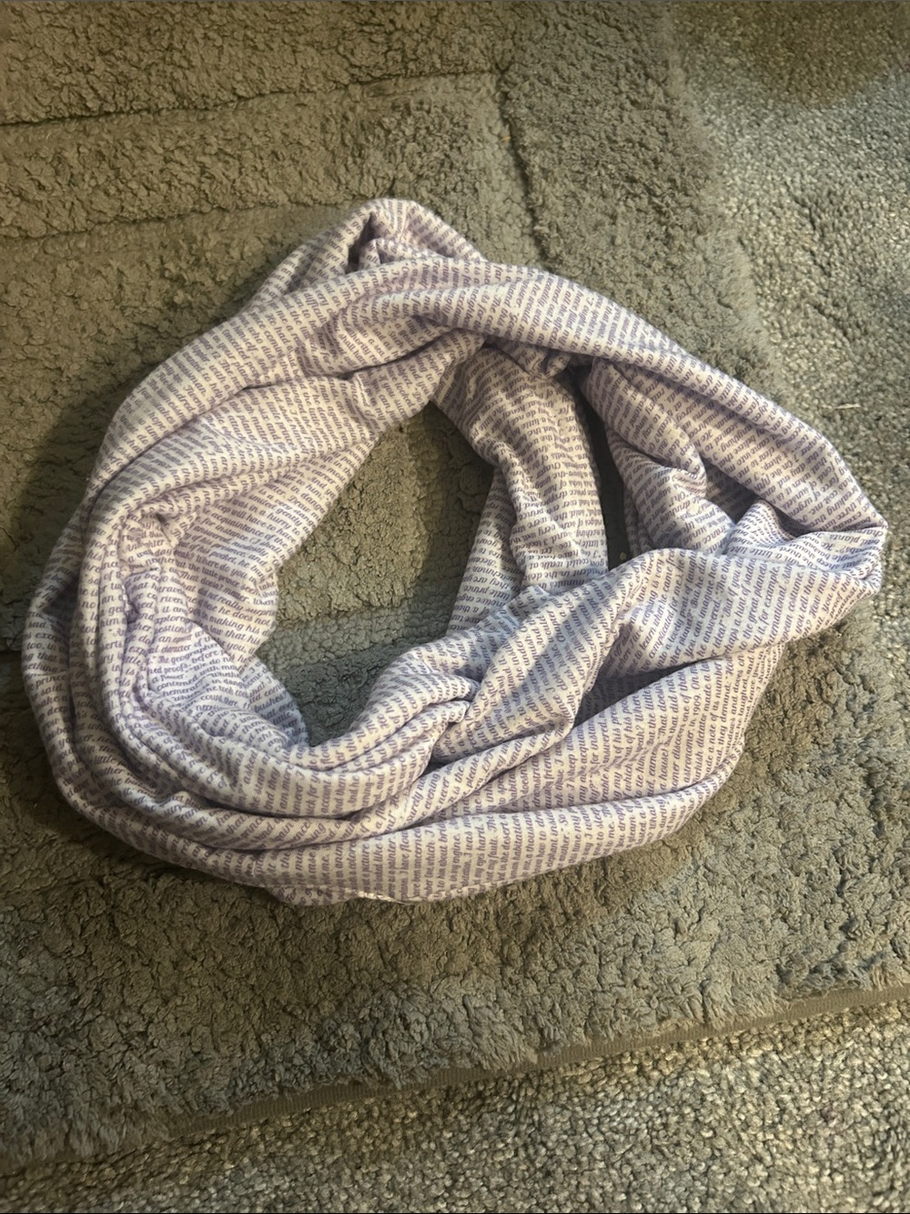 The Little Prince -Purple Printed Infinity Scarf